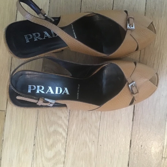 Vintage Prada peep toe platform Italy - Picture 3 of 5
